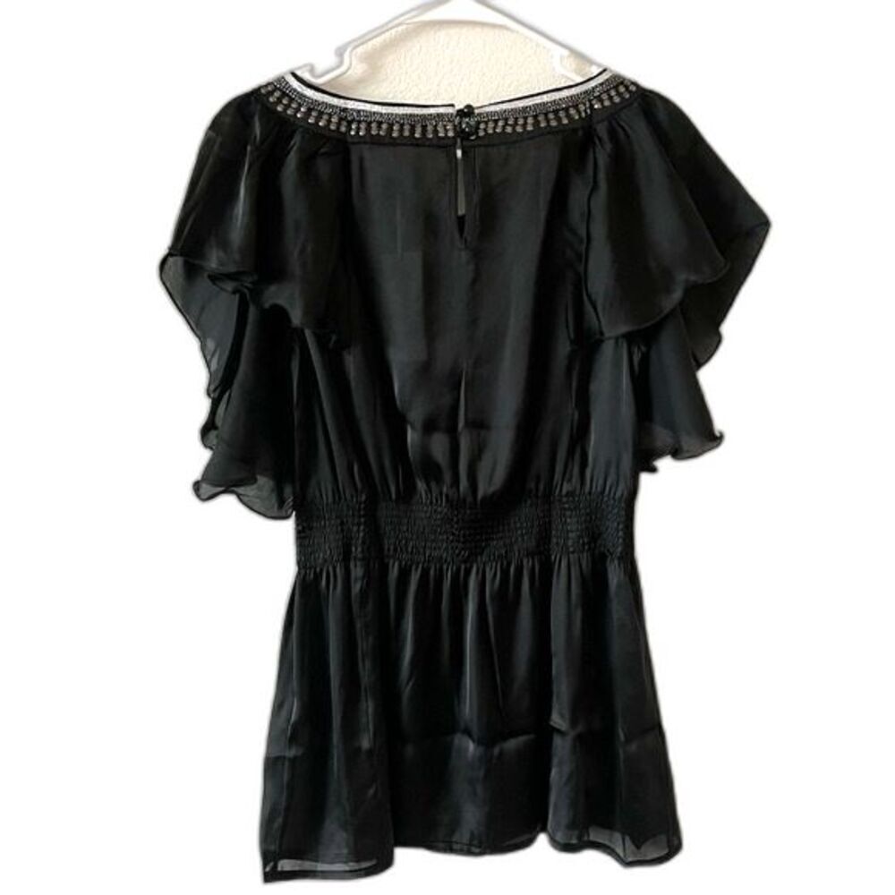 NWT Lucy Paris Flowy Flutter Sleeves Boho BlouseTop SZ Medium - Picture 8 of 14